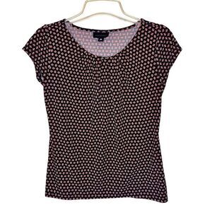 WORTHINGTON Ladies Sleeveless Blouse Geometric Print Top Size PS